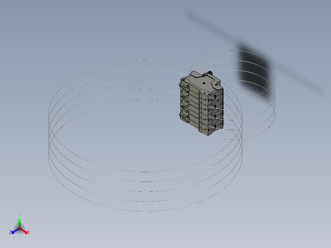 NBP-125 4P塑料外壳式断路器三维模型202010主视图