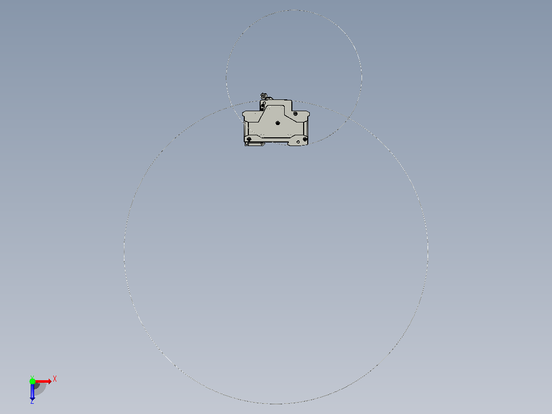 NBP-125 4P塑料外壳式断路器三维模型202010俯视图