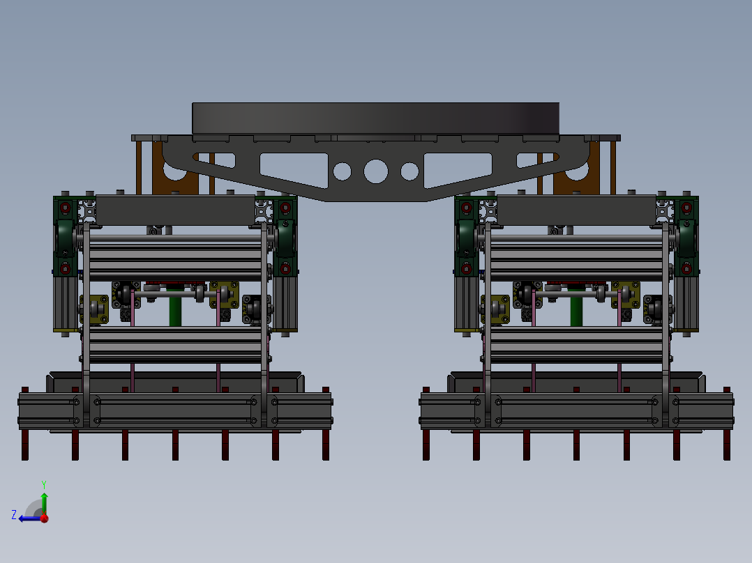 两个25kg煤袋的双抓手sw12右视图