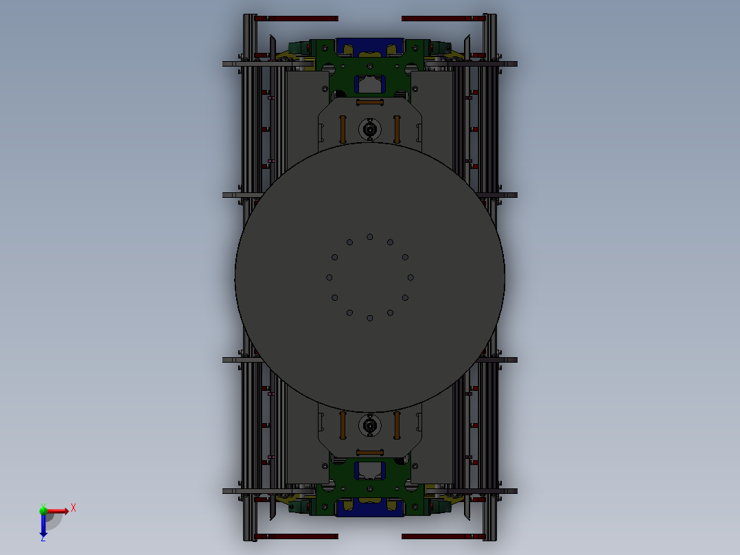 两个25kg煤袋的双抓手sw12俯视图