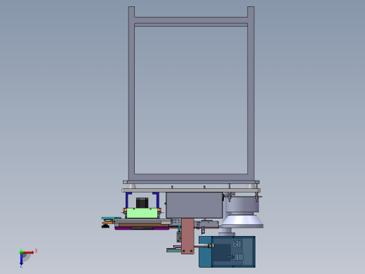 铁片排列机sw18可编辑俯视缩略图
