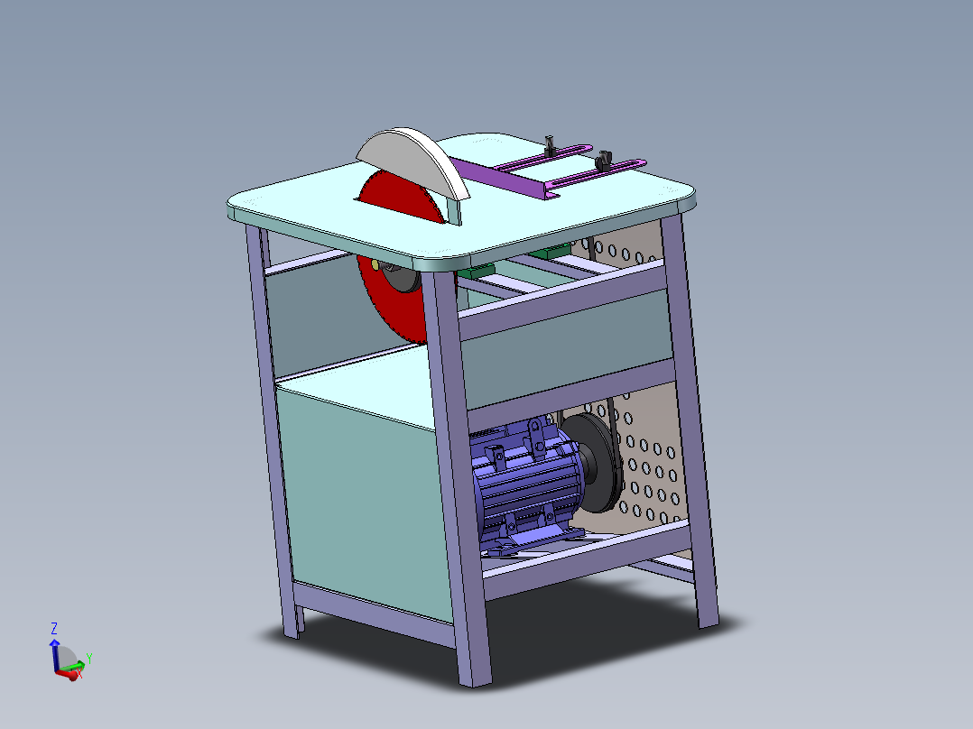木工台锯 木板切割机sw18可编辑