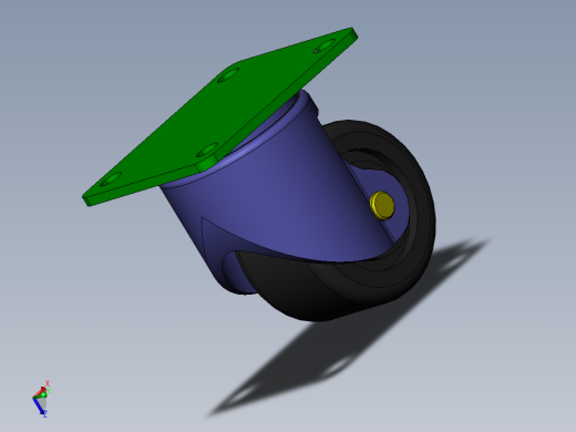M01-重型脚轮(孔距60X80)