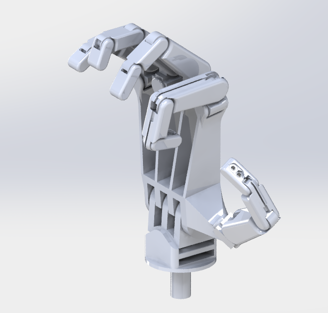 简易仿生手掌结构3D图纸 STEP x_t格式(1)