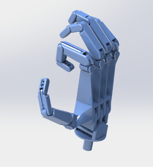 简易仿生手掌结构3D图纸 STEP x_t格式(1)缩略图