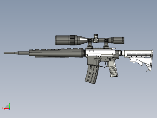 AR15自动步枪后视缩略图