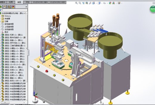 六轴锁螺丝机（完整的半成品）3D模型缩略图