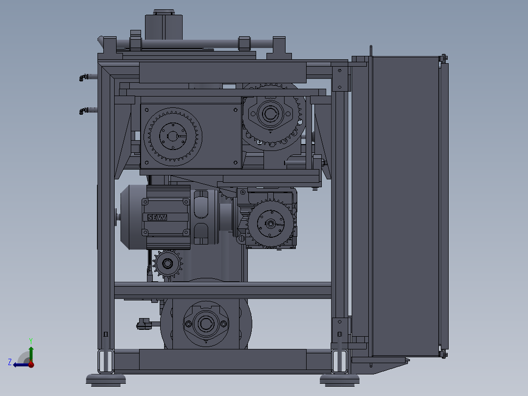 SEC-40A槽绝缘机右视图