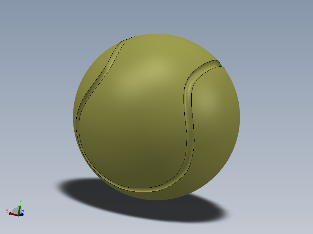 solidworks 网球创意设计图