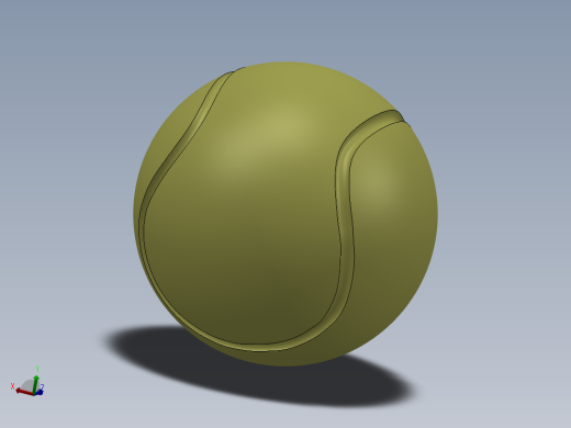 solidworks 网球创意设计图