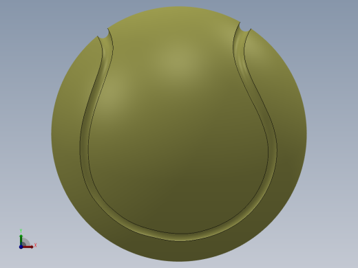 solidworks 网球创意设计图前视缩略图