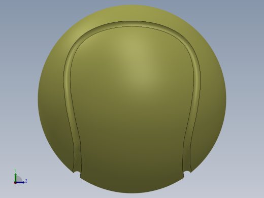 solidworks 网球创意设计图左视缩略图