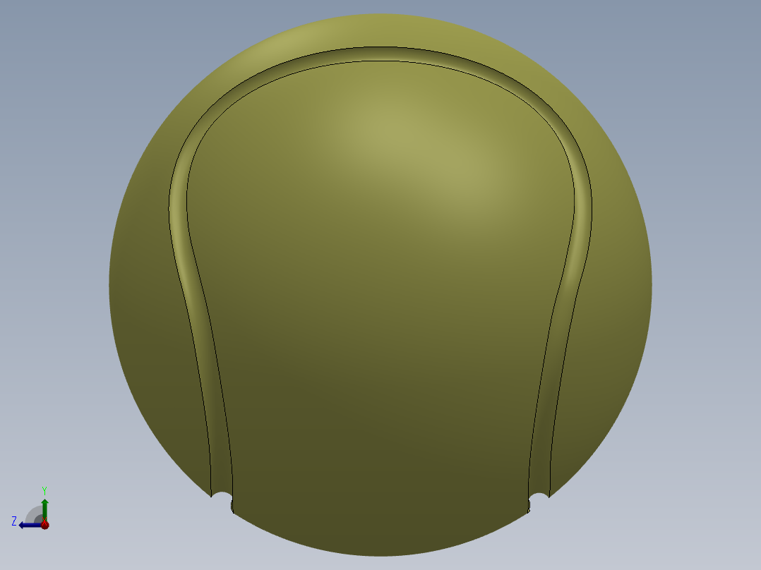 solidworks 网球创意设计图右视图