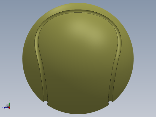 solidworks 网球创意设计图右视缩略图