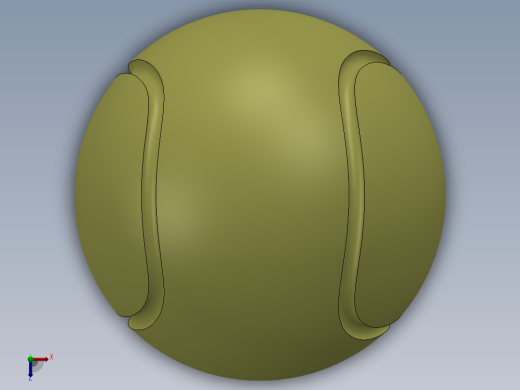 solidworks 网球创意设计图俯视缩略图
