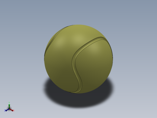 solidworks 网球创意设计图正等轴测缩略图