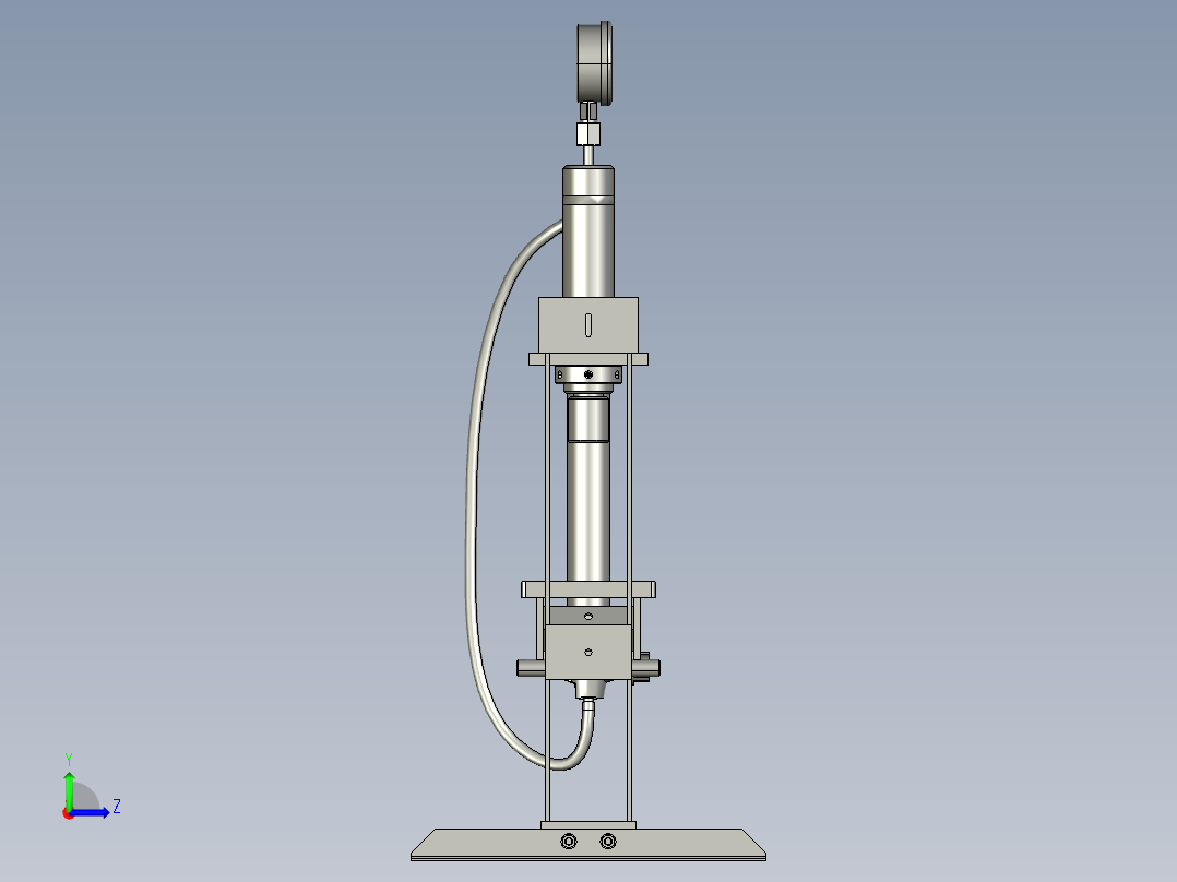 手动液压机10吨左视图