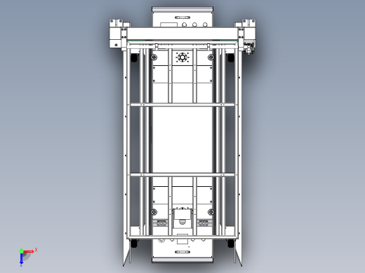 双向料车线边机构俯视缩略图