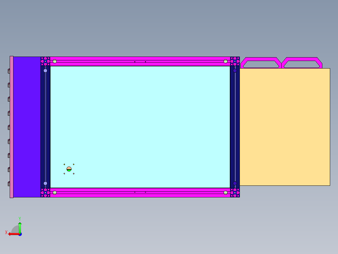 通用电路板自动测试系统后视图