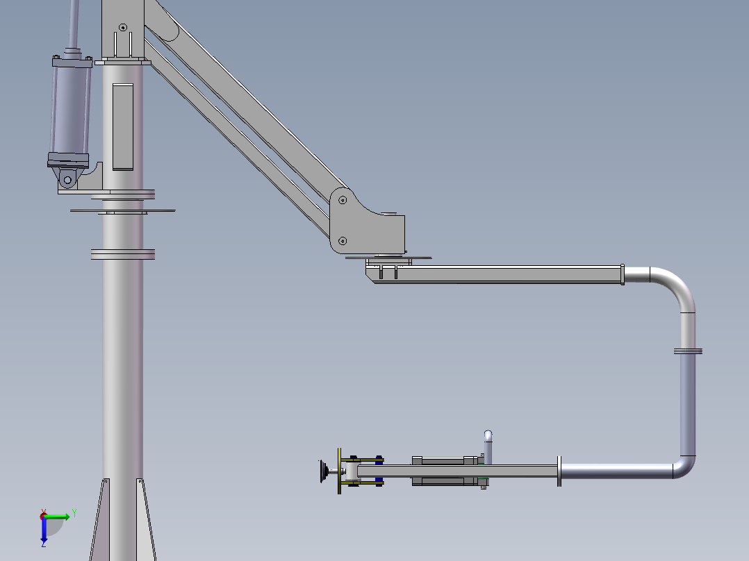 压铸机取件机械手设计含SW三维图