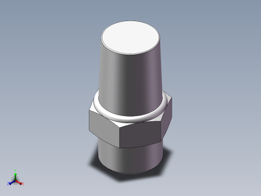 气动接头-消音器BSL02(2分)正等轴测缩略图