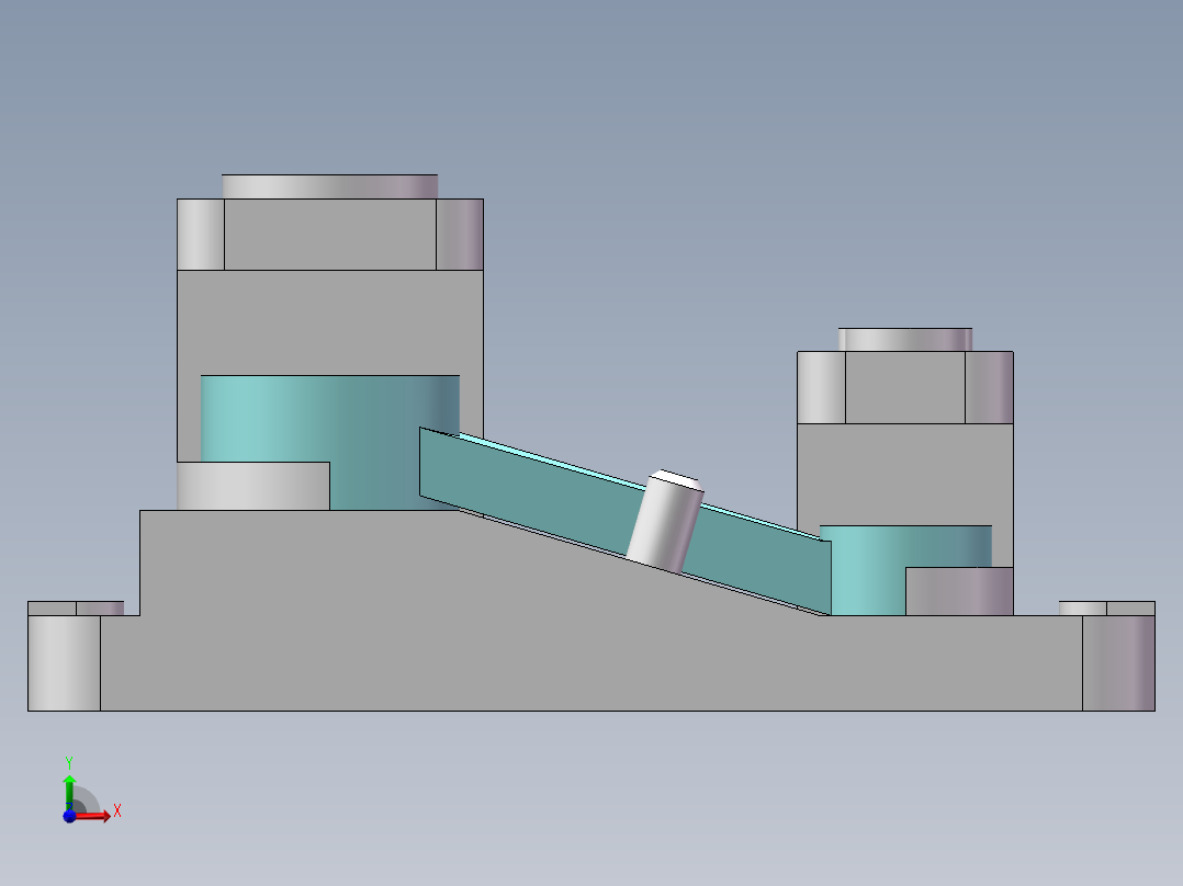 连杆钻18和36孔夹具设计前视图