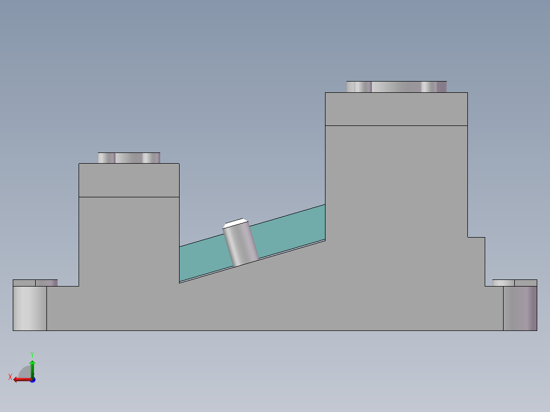 连杆钻18和36孔夹具设计后视图