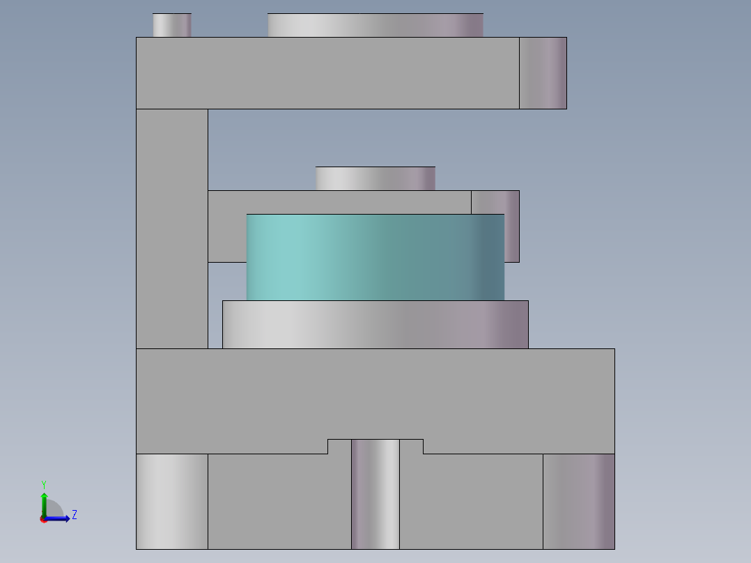 连杆钻18和36孔夹具设计左视图