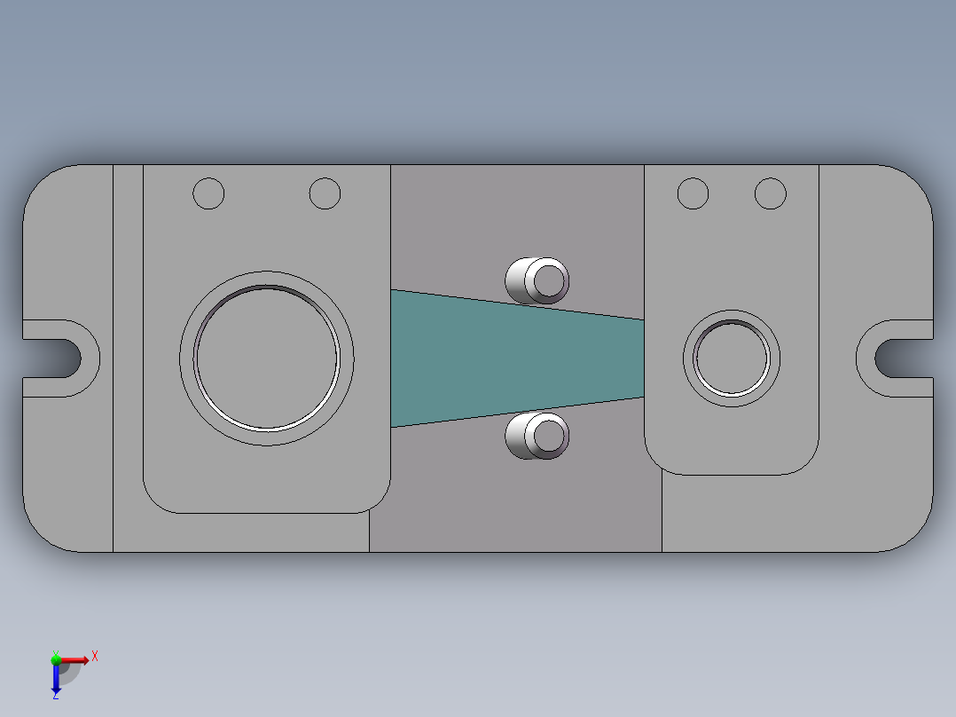 连杆钻18和36孔夹具设计俯视图