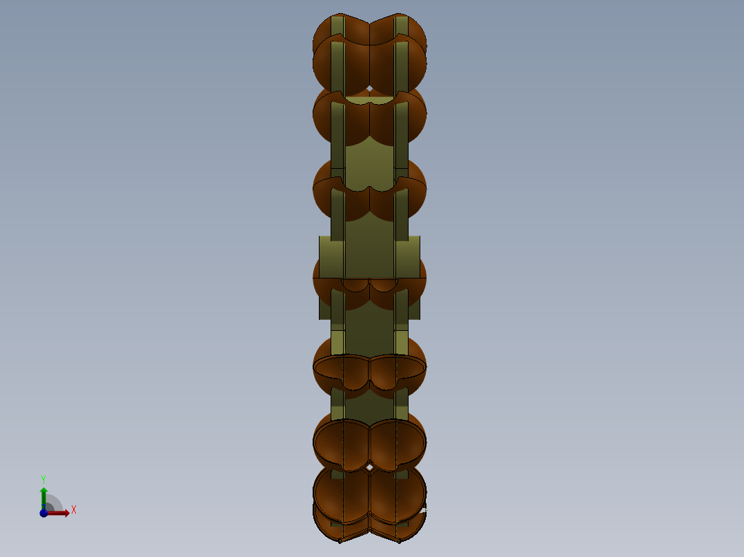 旋转结构前视图