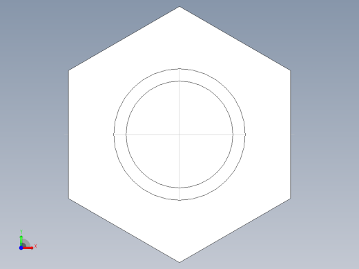 螺帽BJ610,611-3D多系列多零件图纸模型前视缩略图