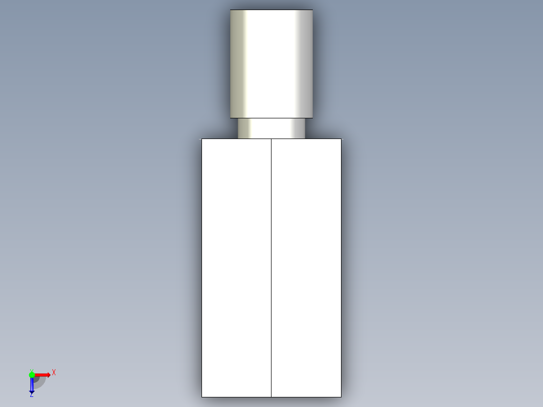 螺帽BJ610,611-3D多系列多零件图纸模型俯视图