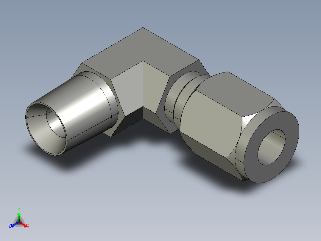 卡套式工业通用硬管接头5-4_cbu-s主视图
