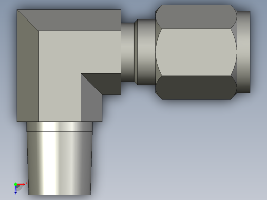卡套式工业通用硬管接头5-4_cbu-s俯视缩略图