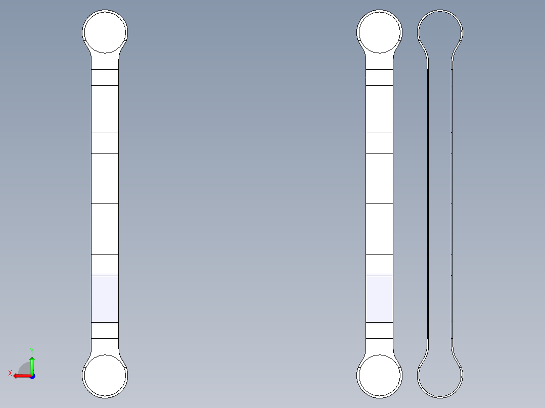 CRH2动车转向架构架三维模型481538后视图