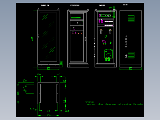 煤粉仓及煤磨收尘器气体分析系统全套CAD图纸357021