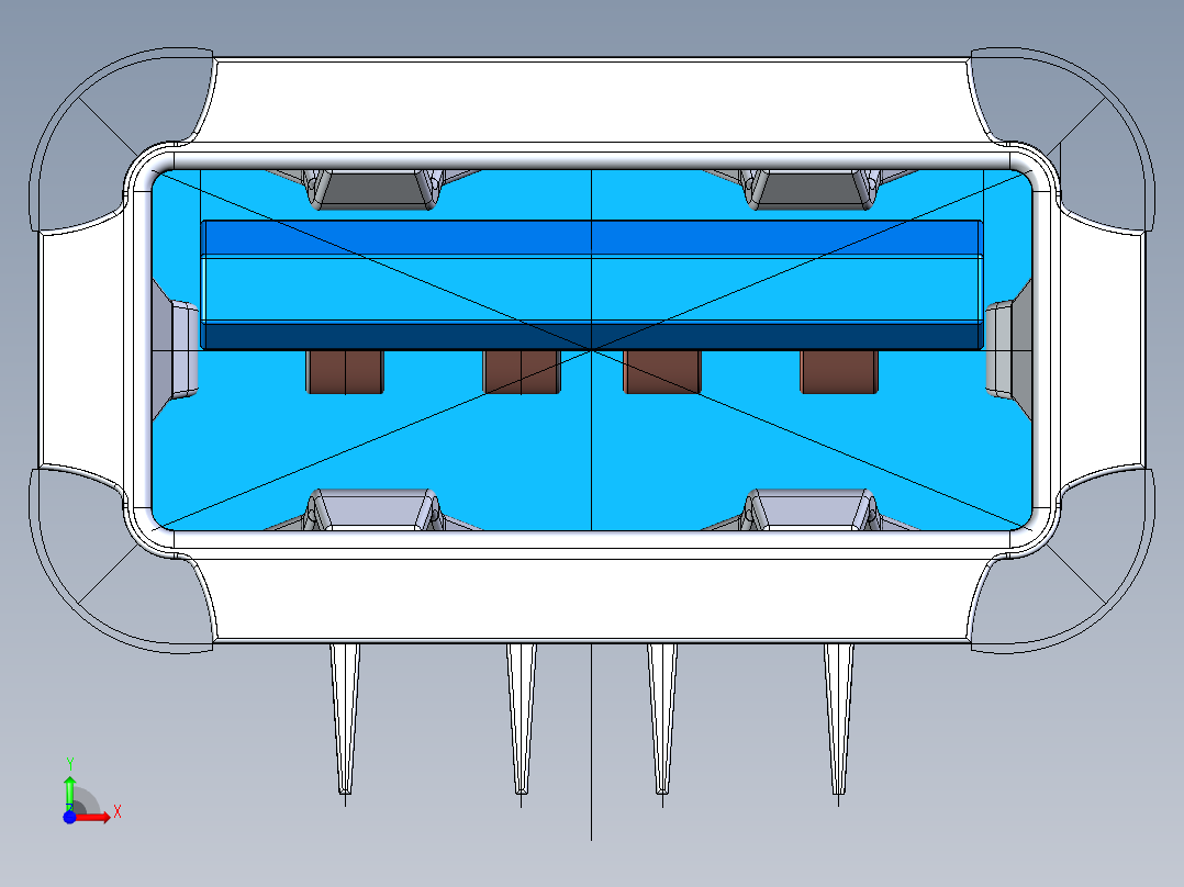 Usb 2.0接口前视图