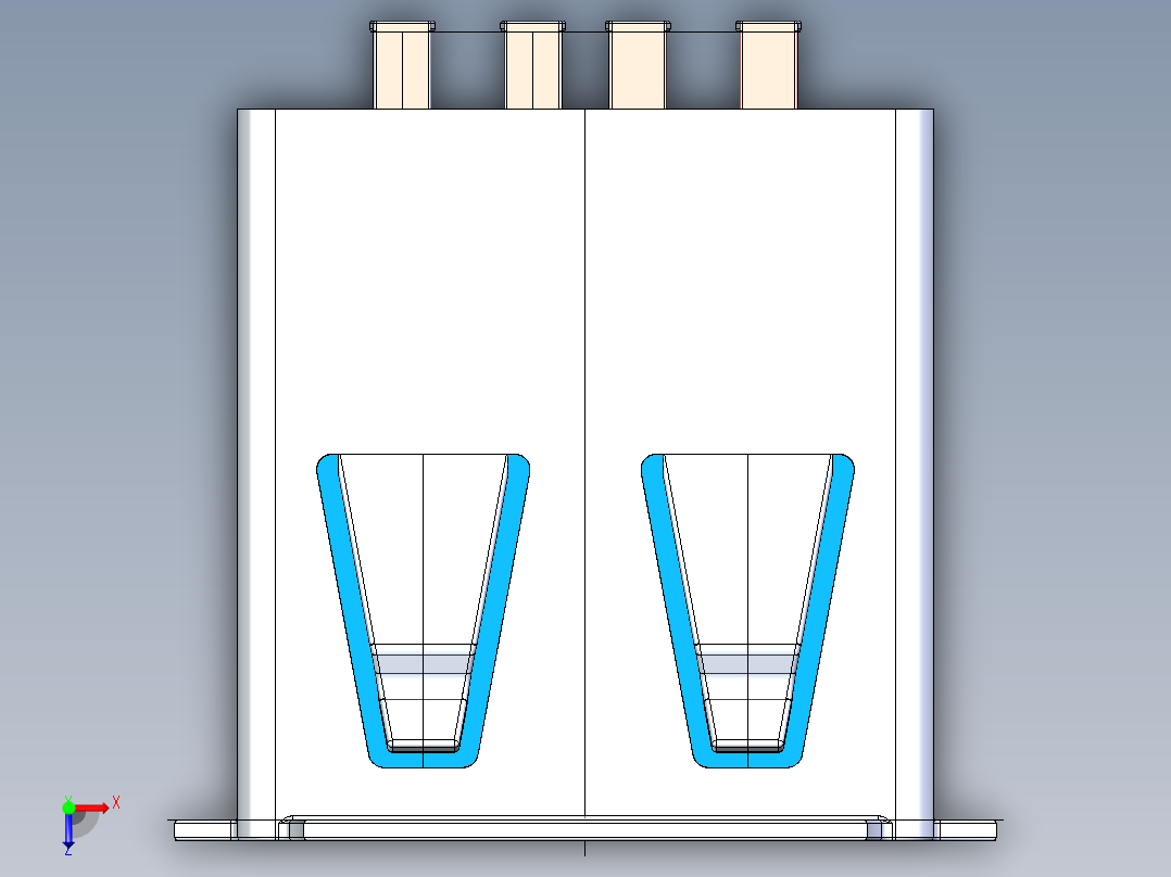 Usb 2.0接口俯视图