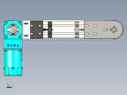 LE-XC4080-带工装左直连驱动输送线左视缩略图
