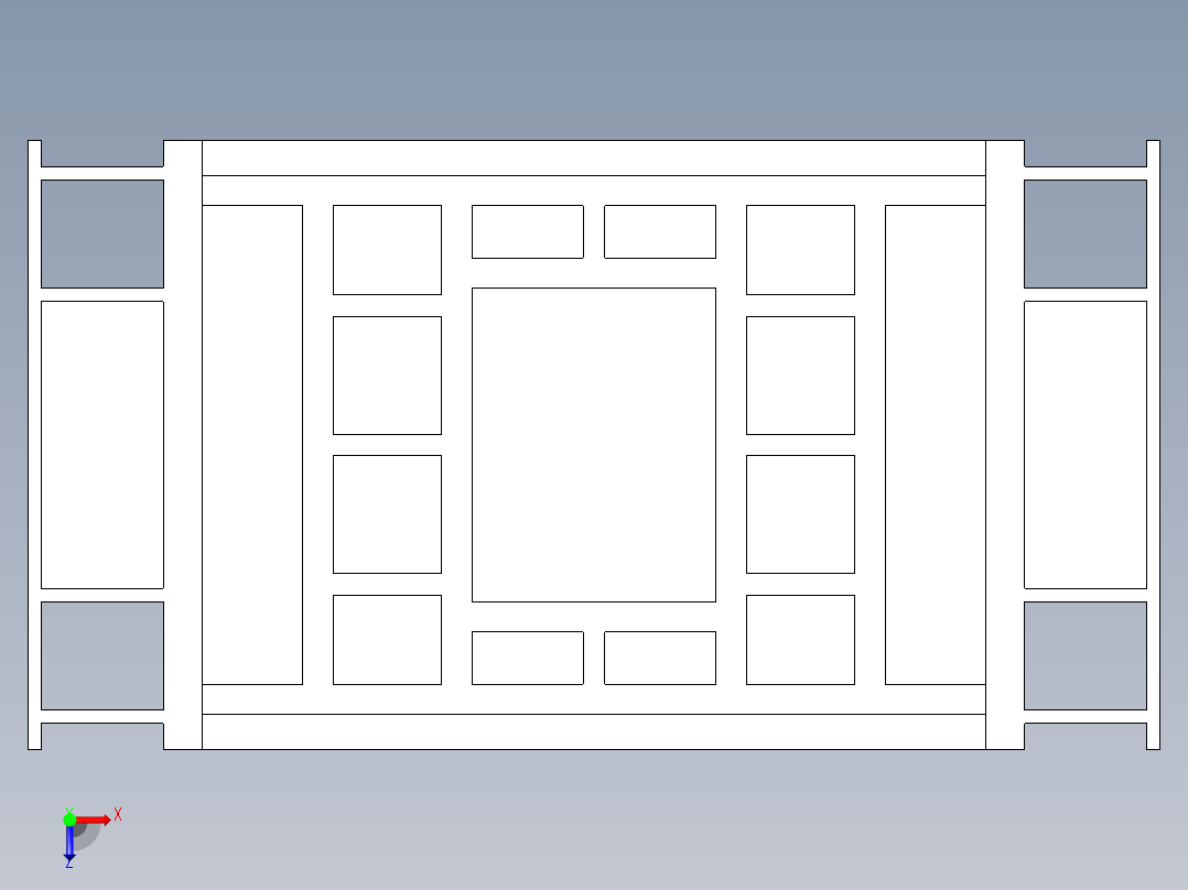Hidrolik Pres（液压机）俯视图