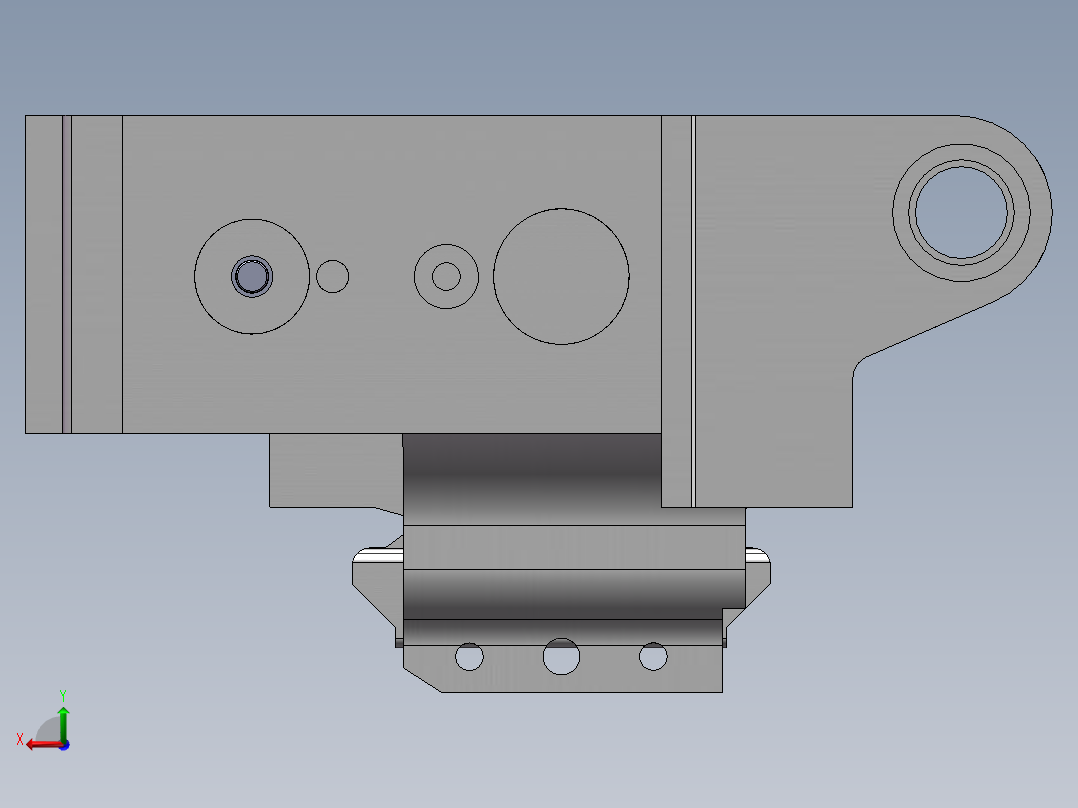 采煤机动力后视图
