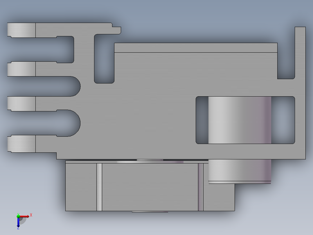 采煤机动力俯视图