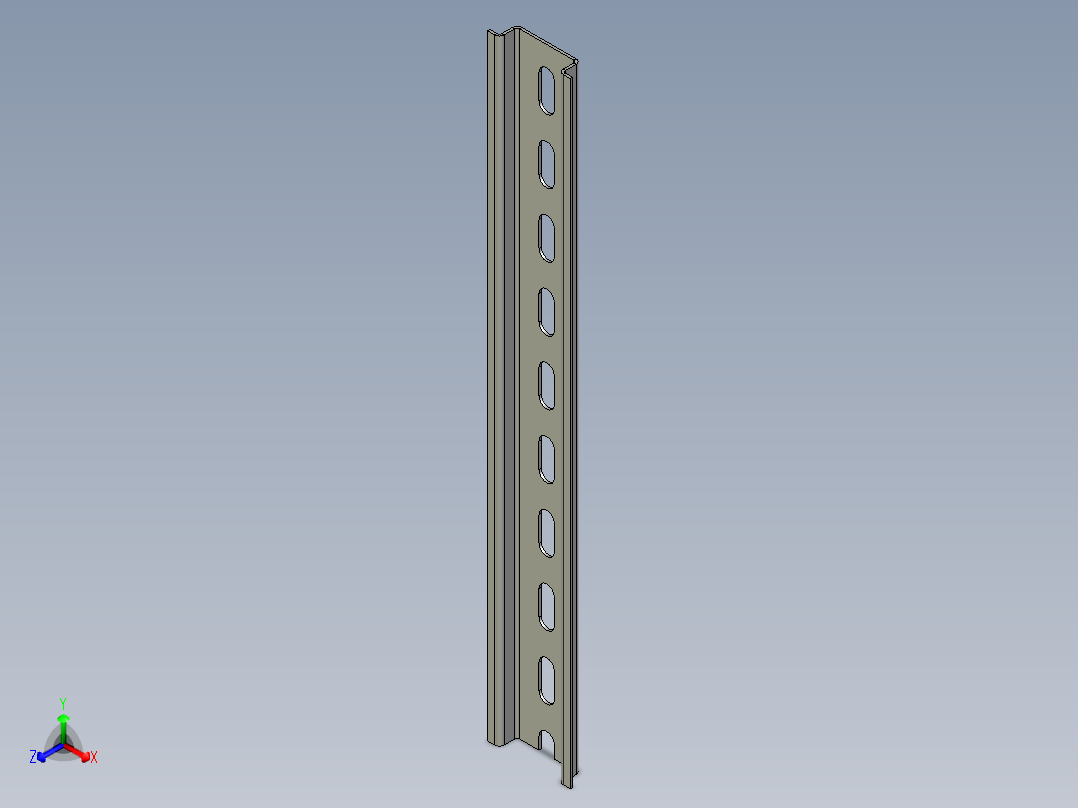 DIN 导轨正等轴测图