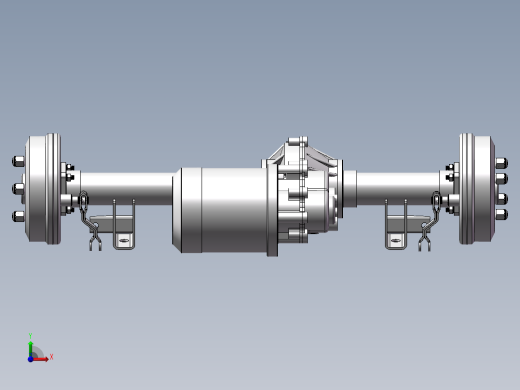电动三轮车后桥前视缩略图