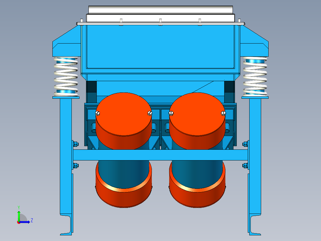 可变振幅振动筛带三维二维加说明设计资料左视图