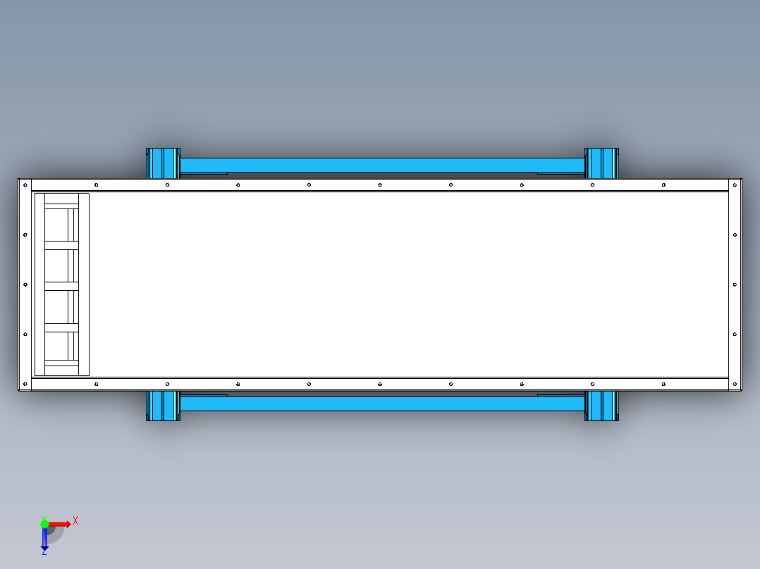 可变振幅振动筛带三维二维加说明设计资料俯视图