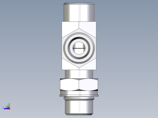 卡套式工业通用硬管接头EO_Adjustable_locknut_run_tee_LEE12SMOROMDCF右视缩略图