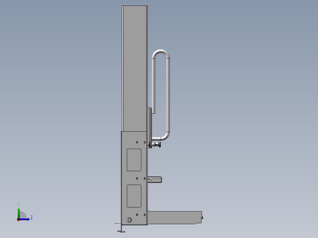 车载轮椅提升机(1)左视图