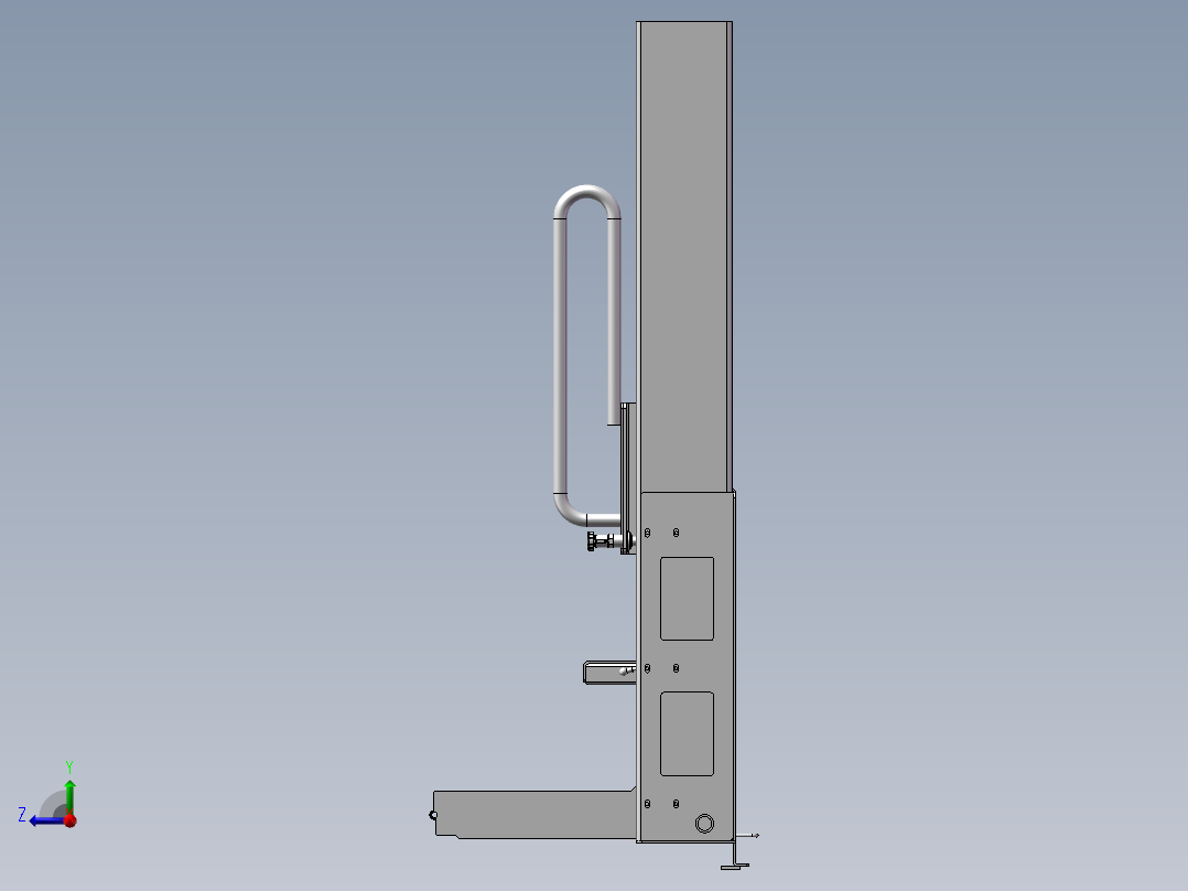 车载轮椅提升机(1)右视图