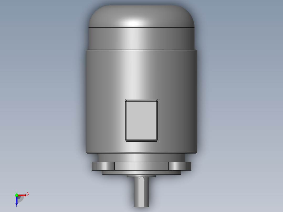 异步电机DJ_YS系列(IP44)_IMB5型_YS-90S-8俯视图